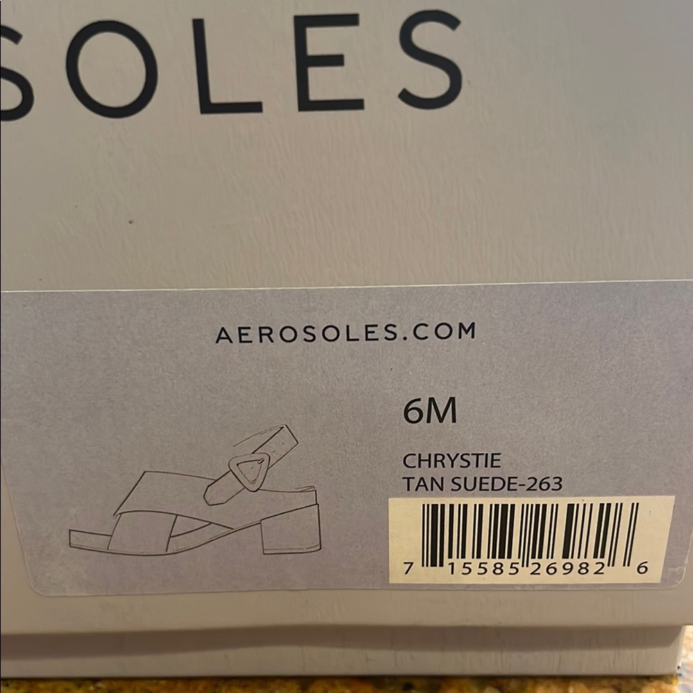 Aerosoles Chrystie Block Heel Sandals Size 6 - Picture 4 of 6